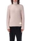 Ami Alexandre Mattiussi Ami Paris Turtleneck Sweater Men In Pink