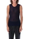 Ami Alexandre Mattiussi Long Tank Top In Navy