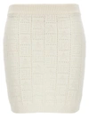 Balmain Knitted Skirt In White
