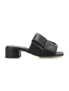 Bottega Veneta Black Patch Mules In Black
