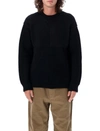 COMME DES GARÇONS HOMME DEUX COMME DES GARÇONS HOMME CREWNECK WOOL PATCHWORK SWEATER