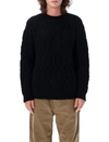 COMME DES GARÇONS HOMME DEUX COMME DES GARÇONS HOMME CREWNECK WOOL CABLE SWEATER