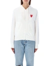 COMME DES GARÇONS PLAY COMME DES GARÇONS PLAY DOUBLE HEART ZIPPED HOODIE