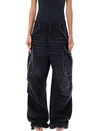 Darkpark Vivi Cargo Denim In Washed Black