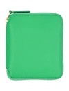 Comme Des Garçons Woman Wallet Green Size - Leather In Green