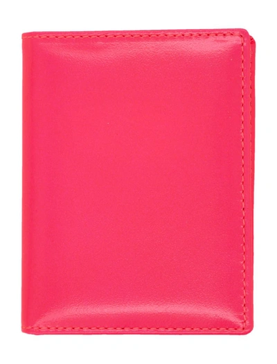 Comme Des Garçons Super Fluo Cardholder In Pink/yellow