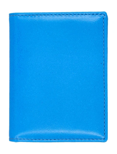Comme Des Garçons Super Fluo Cardholder In Green/blue