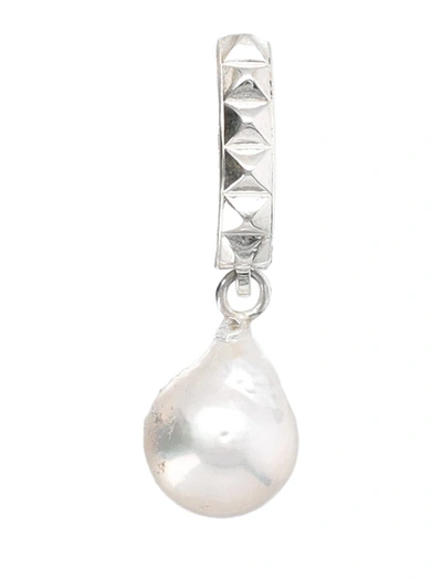 Emanuele Bicocchi Baroque Pearl Earring In Silver