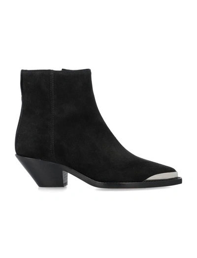 Isabel Marant Adnae Ankle Boots In Black