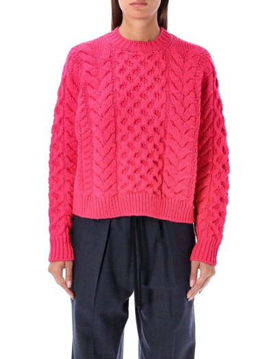 Isabel Marant Étoile Feminine Fuchsia Knit Sweater For Fall/winter By French Designer In Pink