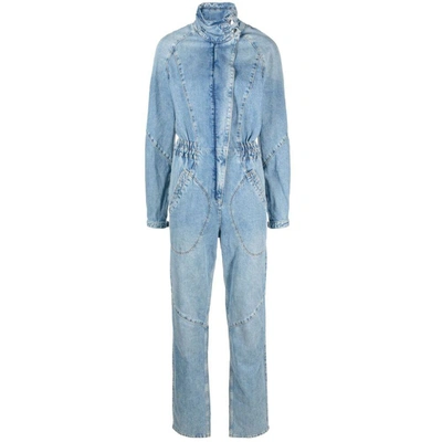 Isabel Marant Kimea Denim Jumpsuit In Blue