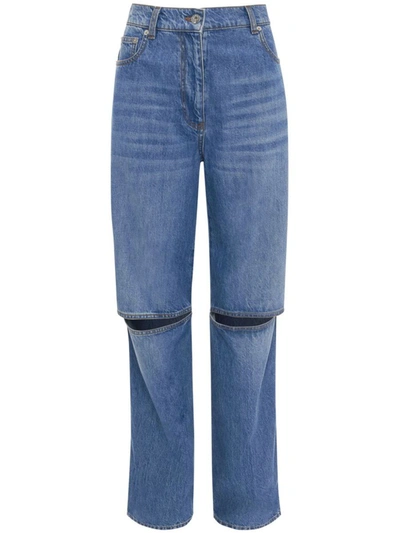 JW ANDERSON J.W. ANDERSON CUT-OUT BOOTCUT JEANS