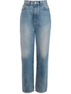 Khaite Martin High-waist Jeans In Blue