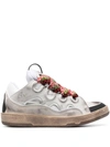 LANVIN LANVIN CHUNKY LEATHER CURB SNEAKERS