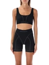 Heron Preston Black Nylon Bra In Black