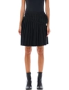 Mm6 Maison Margiela Asymmetric Pleated Miniskirt In Black