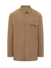 Nanushka Jair Overshirt Aus Webstoff In Brown