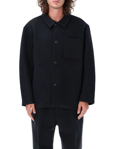 Nike Men's  Sportswear Tech Fleece Reimagined Oversized Shacket In Black