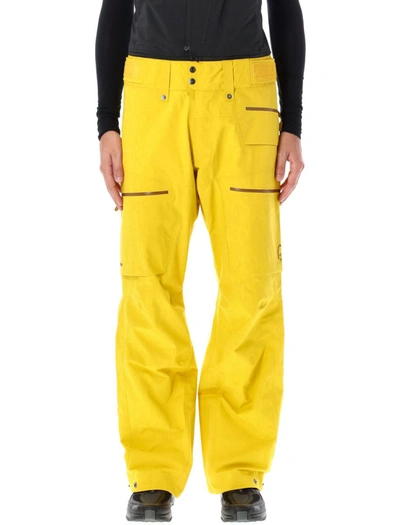 Norrøna Lofoten Gore-tex Ski Pants In Yellow Beige