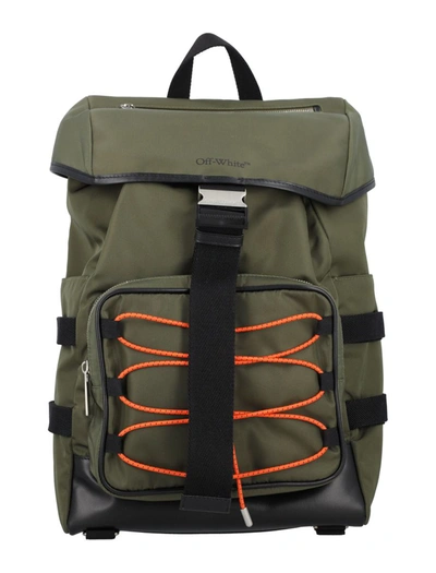 Off-white Courrie Flap Backpack In Military