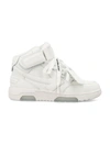 OFF-WHITE OFF-WHITE OUT OF OFFICE MID-TOP CALF LEATHER SNEAKERS