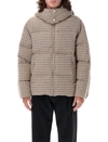 PALM ANGELS PALM ANGELS MICRO CHECK HOODED PUFFER