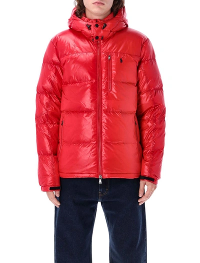 Polo Ralph Lauren Puffer Down Jacket In Red