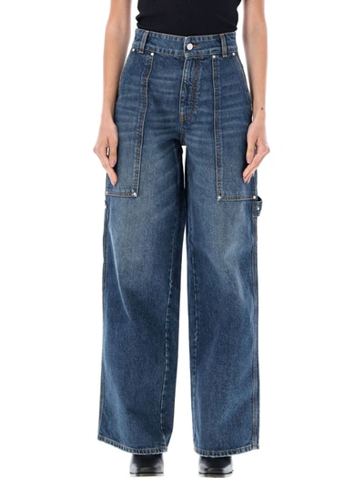 Stella Mccartney Dark Blue Vintage Cargo Denim Jeans