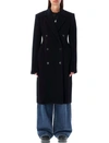 Stella Mccartney Double Breasted Long Sleeved Coat In Black