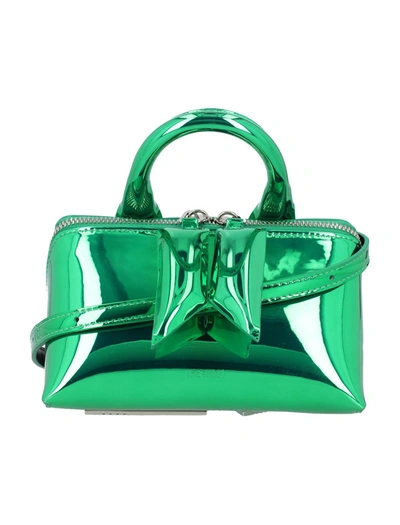 Attico The  Friday Mini Handbag In Emerald Green