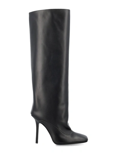 Attico The  Sienna Leather Boot 105 In Black