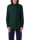 Polo Ralph Lauren Polo Pony-embroidered Shirt In Vntg Pine