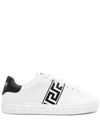 VERSACE VERSACE SNEAKER CALF LEATHER SHOES