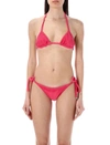 ATTICO THE ATTICO TERRY CLOTH JERSEY BIKINI