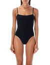 Wardrobe.nyc Matte Lycra One Piece Swimsuit In Black