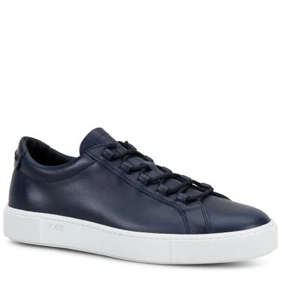 Tod's Trainers In Leather In Blue