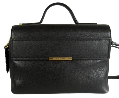 Marc Jacobs Women's Hail To Queen Diana Pebbled Leather Satchel Shoulder Bag In Black