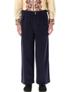 BODE BODE WIDE LEG SNAP TROUSERS