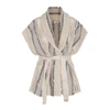 Brunello Cucinelli Sweaters In Beige/quarzo