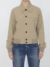 Bottega Veneta Cotton-blend Jacket In Beige