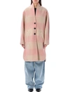 Isabel Marant Étoile Gabriel Check Coat In Light Pink