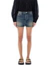 Isabel Marant Étoile Isabel Marant Etoile Lesia Denim Shorts In Faded Blue