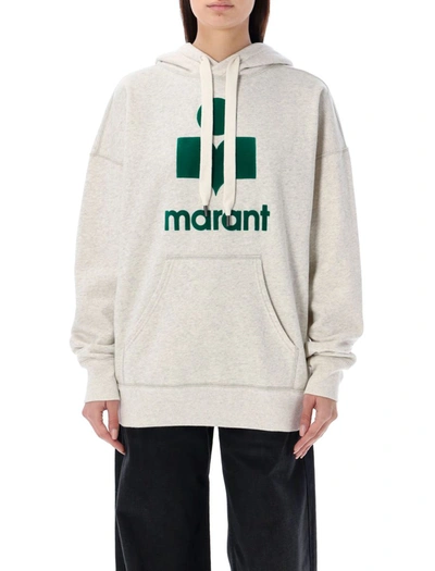 Isabel Marant Étoile Logo Hoodie In Cream