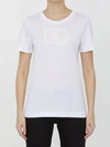 Dolce & Gabbana T-shirt With Logo Patch T-shirts White In White