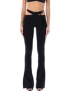ATTICO THE ATTICO BELTED LONG PANTS