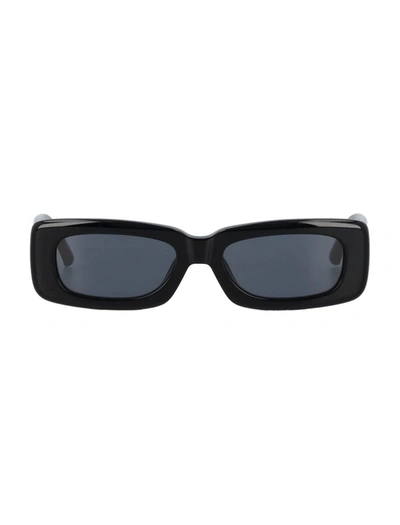 Attico Logo Sunglasses In Black