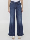 Bottega Veneta High-rise Wide-leg Denim Boyfriend Trousers In Blue