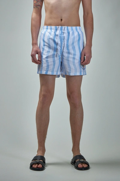 Casablanca Printed Swimshorts In Blue