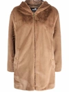 LOVE MOSCHINO BEIGE POLYESTER JACKETS & COAT