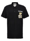 MOSCHINO ARCHIVE TEDDY POLO BLACK